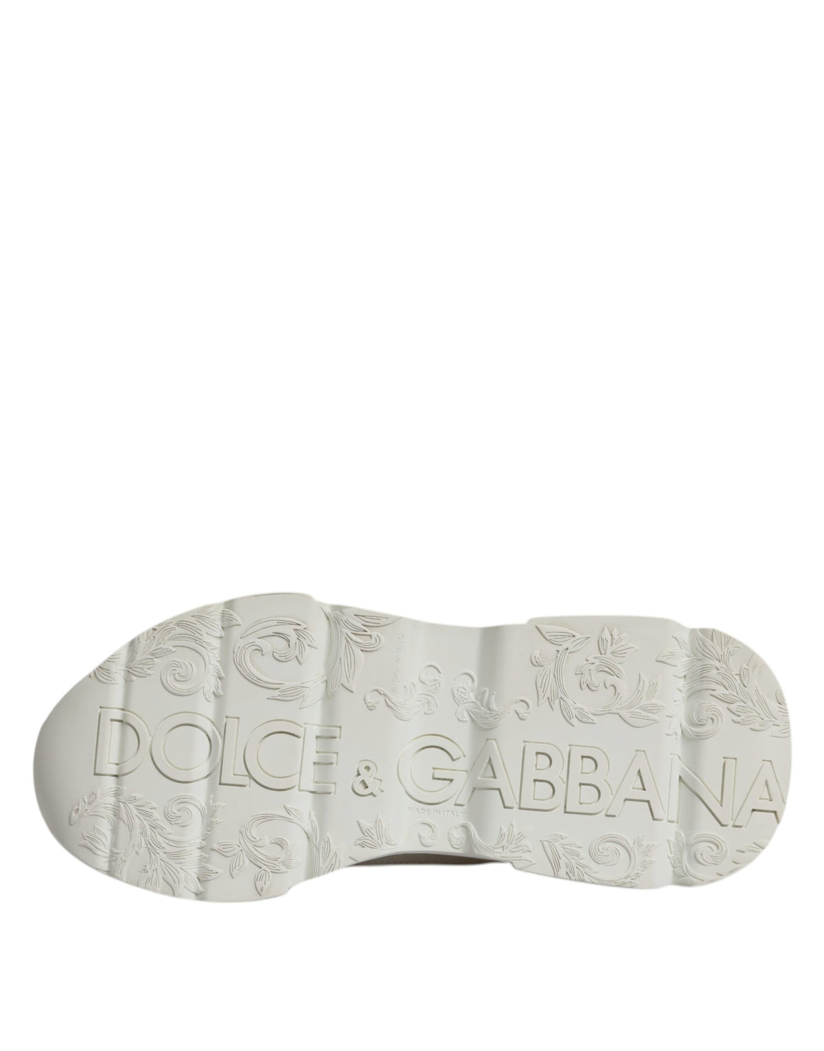 Dolce & Gabbana White Leather Daymaster Low Top Sneakers