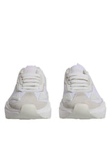 Dolce & Gabbana White Leather Daymaster Low Top Sneakers
