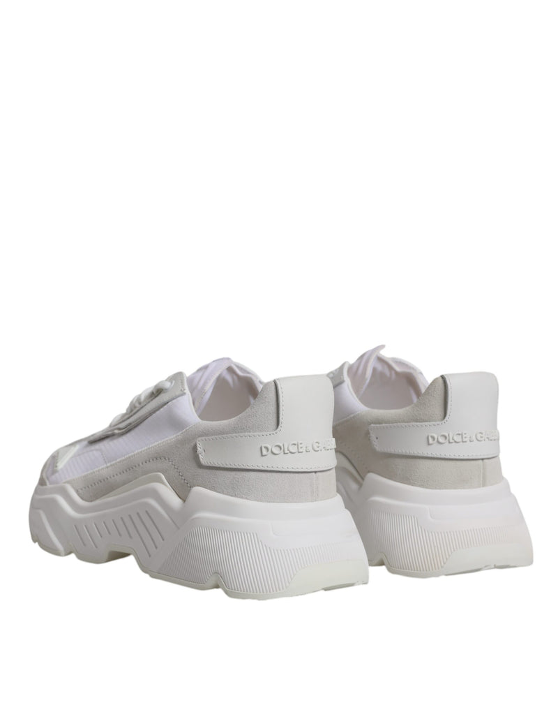 Dolce & Gabbana White Leather Daymaster Low Top Sneakers