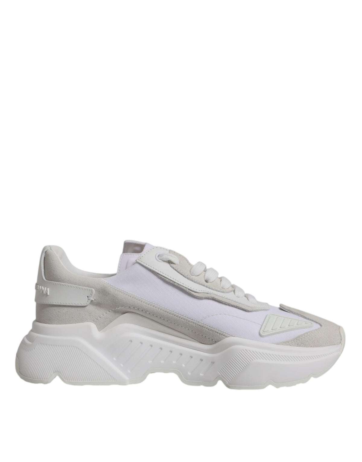 Dolce & Gabbana White Leather Daymaster Low Top Sneakers