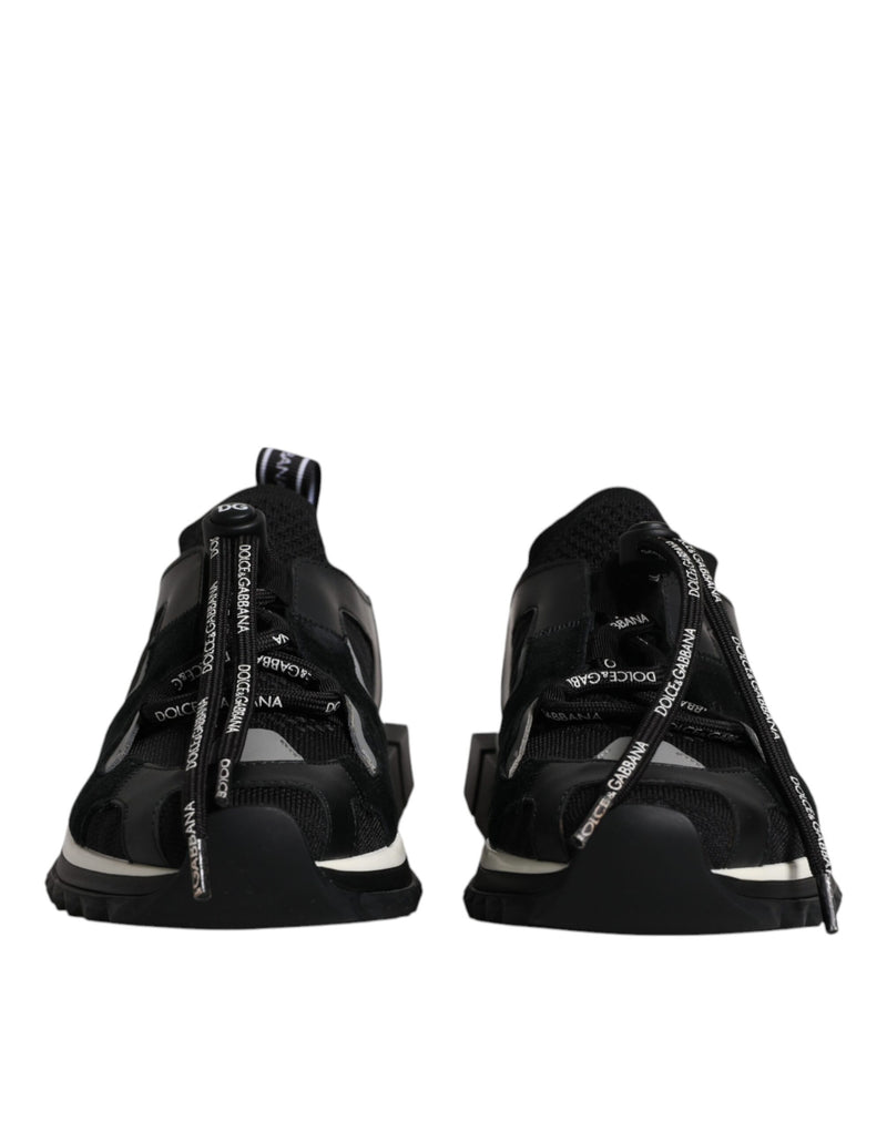 Dolce & Gabbana Black & White Logo Sorrento Sneakers