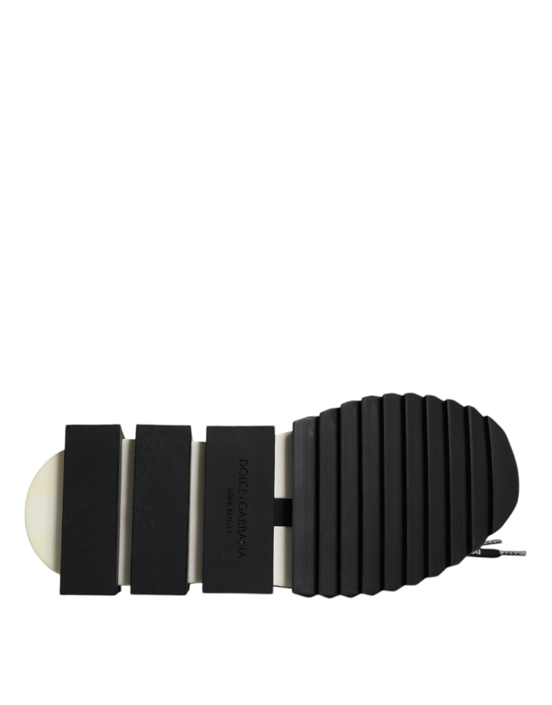 Dolce & Gabbana Black & White Logo Sorrento Sneakers