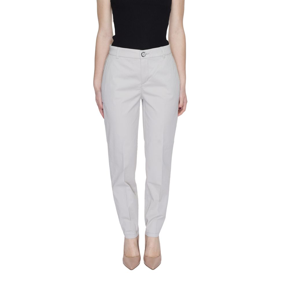 Street One Beige Cotton Pant - Élégantes Pantalons Femme