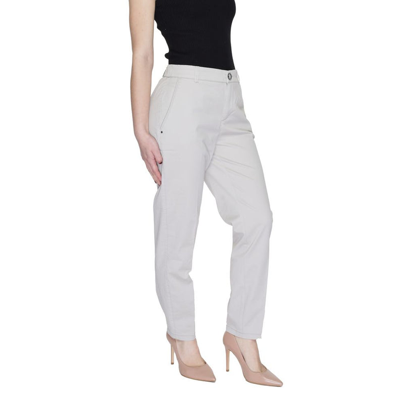 Street One Beige Cotton Pant - Stylish Women's Trousers