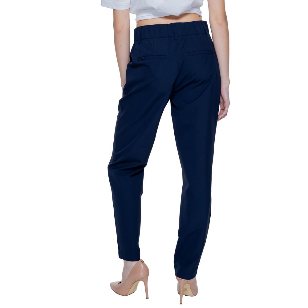 Pantalon en polyamide bleu Street One