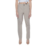 Street One Beige Polyamide Cigarette Trousers for Women