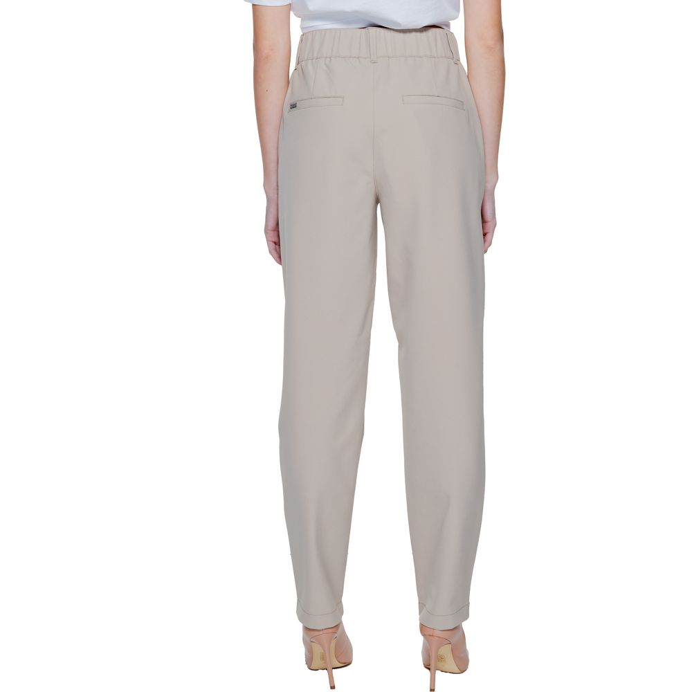 Street One Beige Polyamide Cigarette Trousers for Women