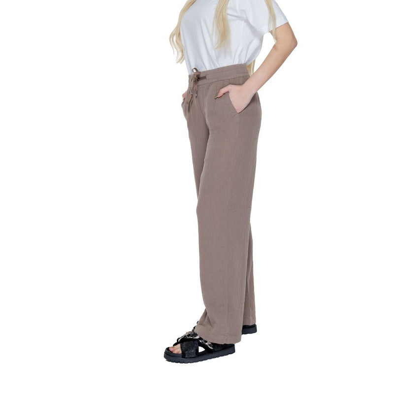 Street One Brown Cotton Pant - Model 377303