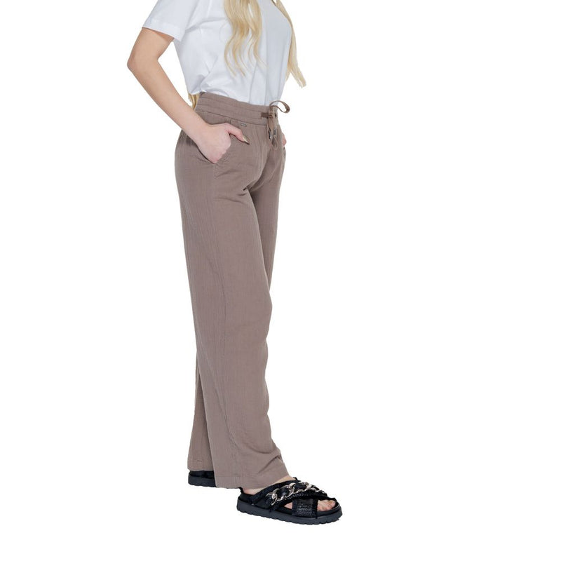 Street One Brown Cotton Pant - Model 377303