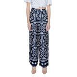 Pantalon Palazzo Femme Street One en Viscose Bleu