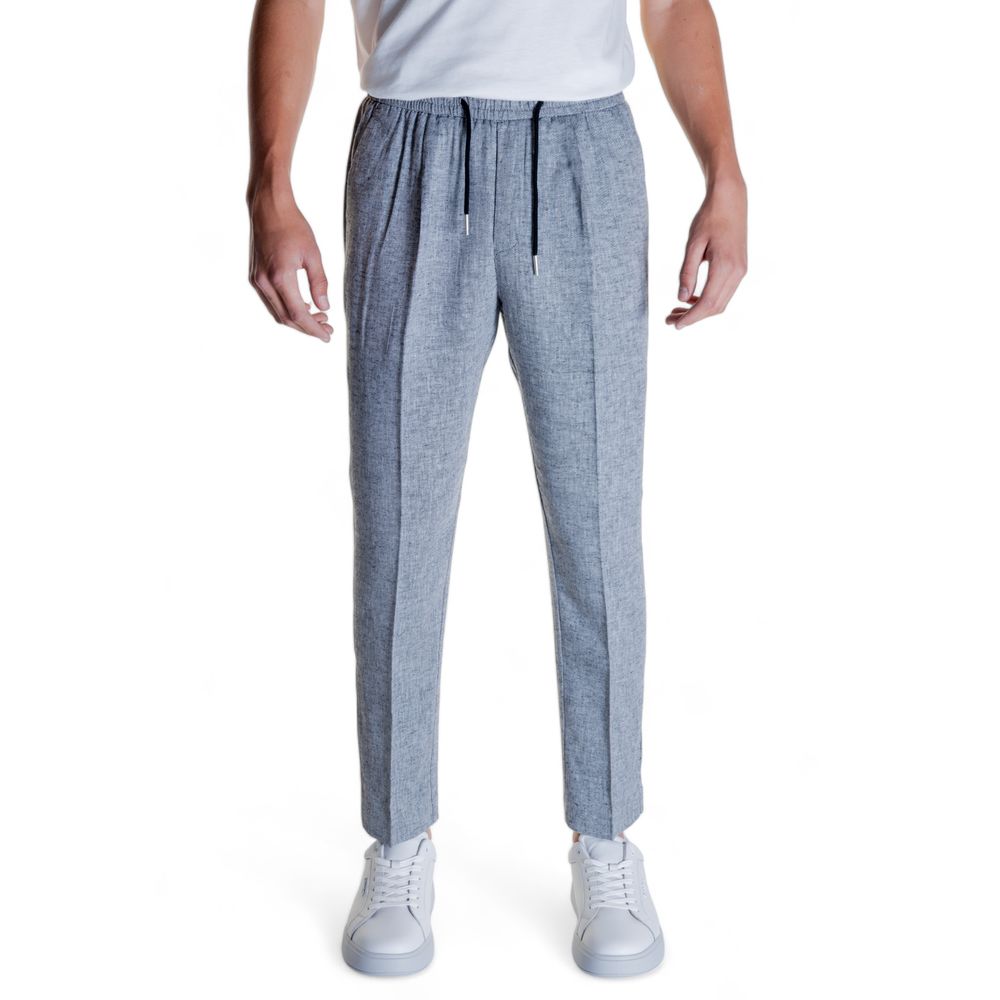 Pantalon en lin noir Antony Morato