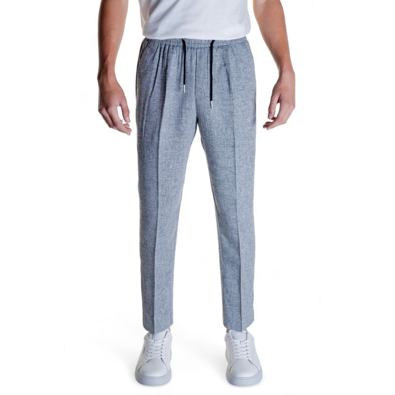 Pantalon en lin noir Antony Morato
