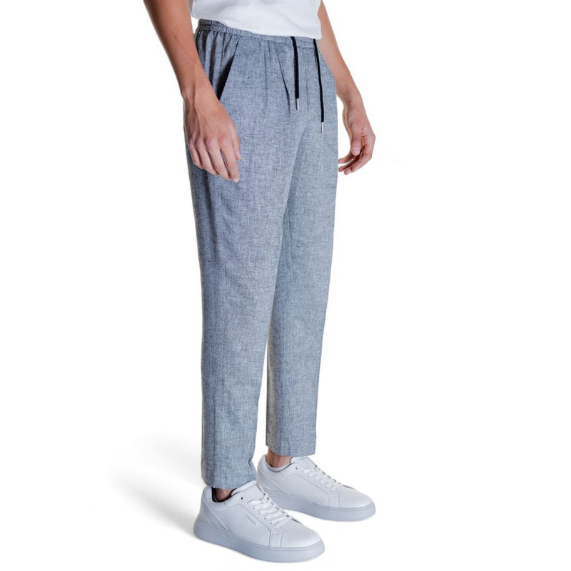 Pantalon en lin noir Antony Morato