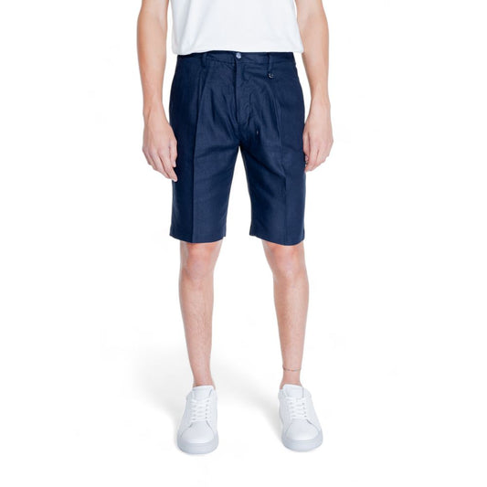 Antony Morato Blauwe Linnen Bermuda