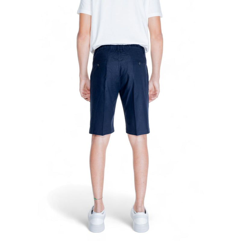 Short Bermuda en lin bleu d'Antony Morato