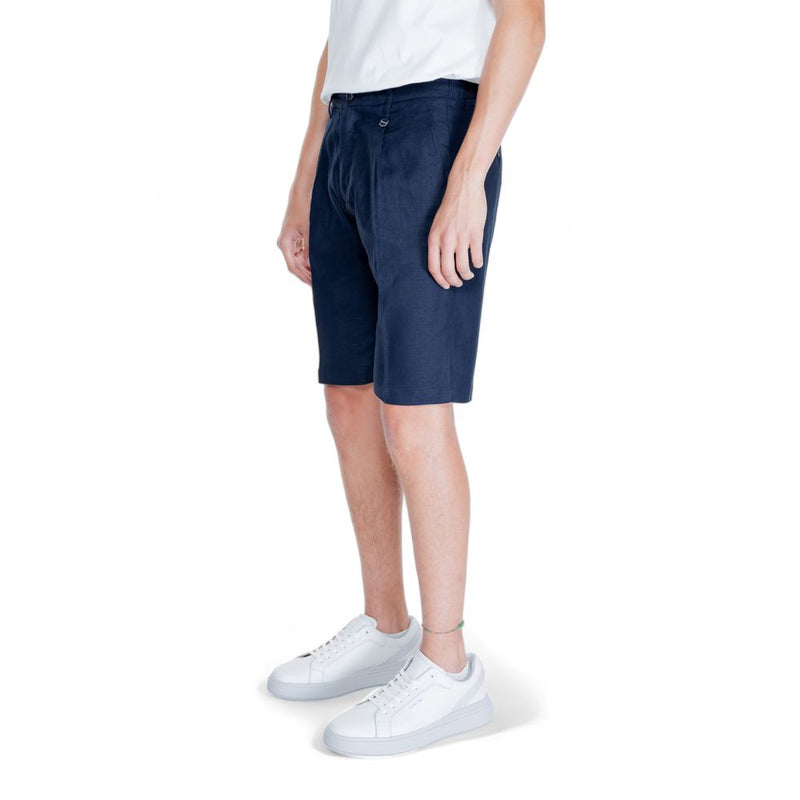Short Bermuda en lin bleu d'Antony Morato