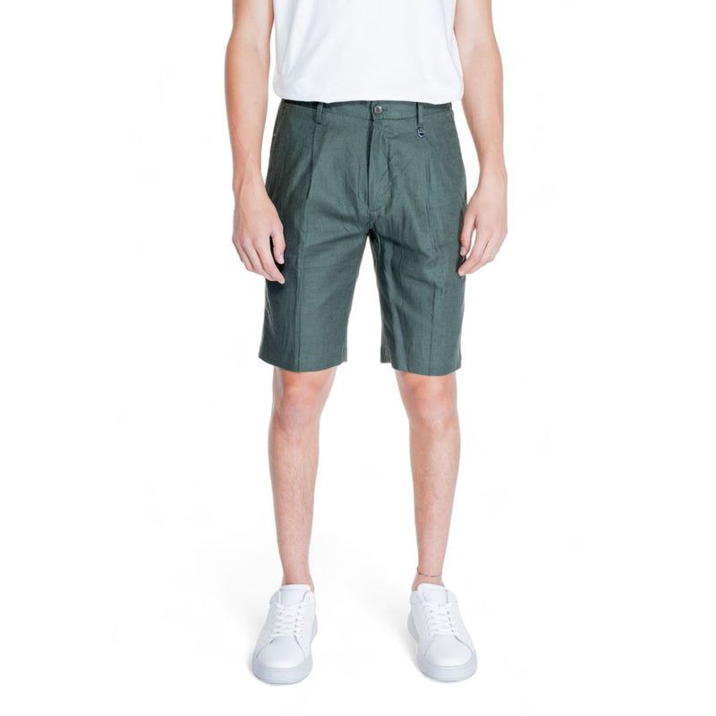 Short Bermuda en lin vert d'Antony Morato