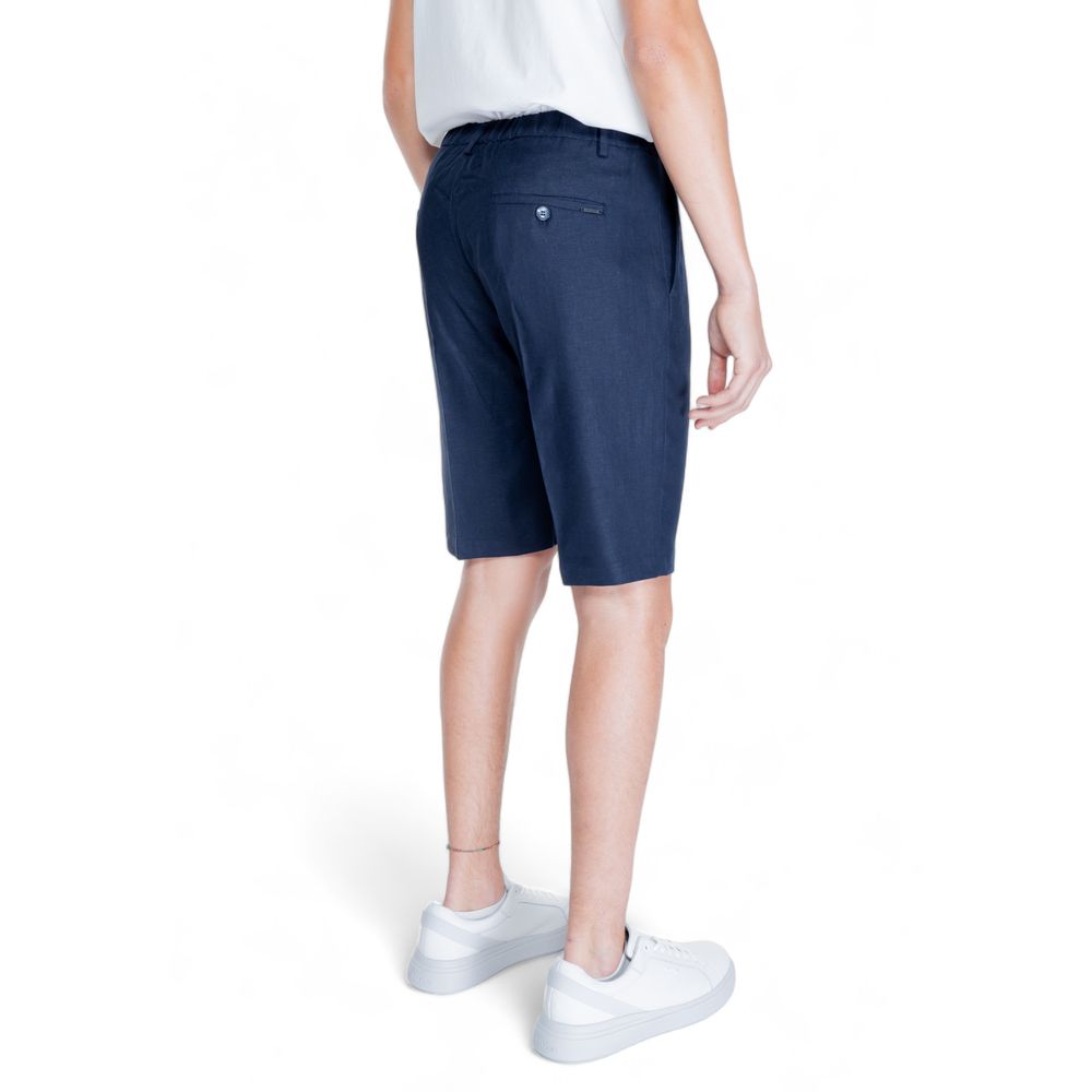 Short Bermuda en lin bleu d'Antony Morato
