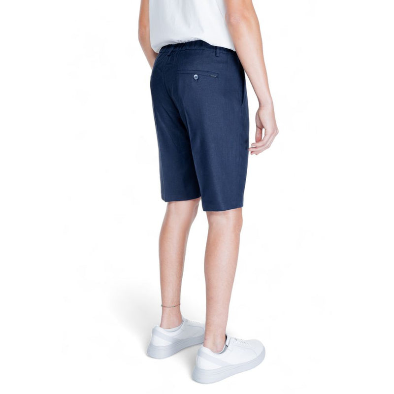 Short Bermuda en lin bleu d'Antony Morato