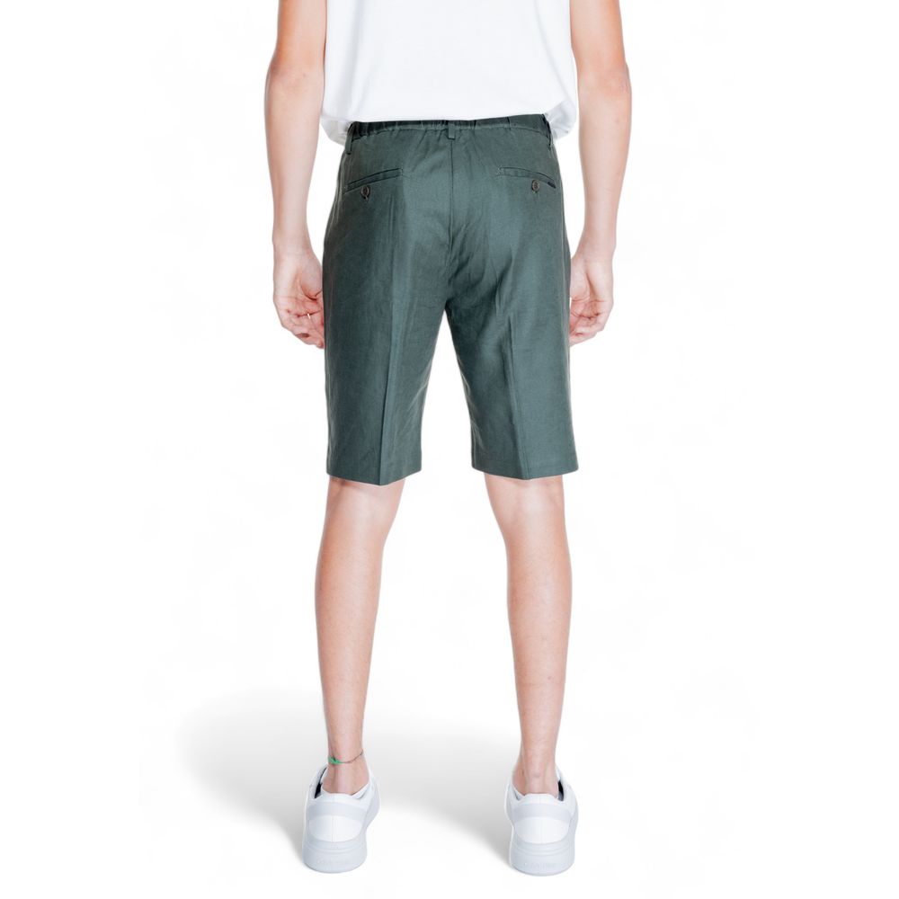 Short Bermuda en lin vert d'Antony Morato