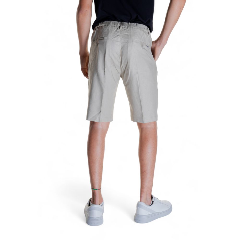 Antony Morato Bermuda van beige linnen
