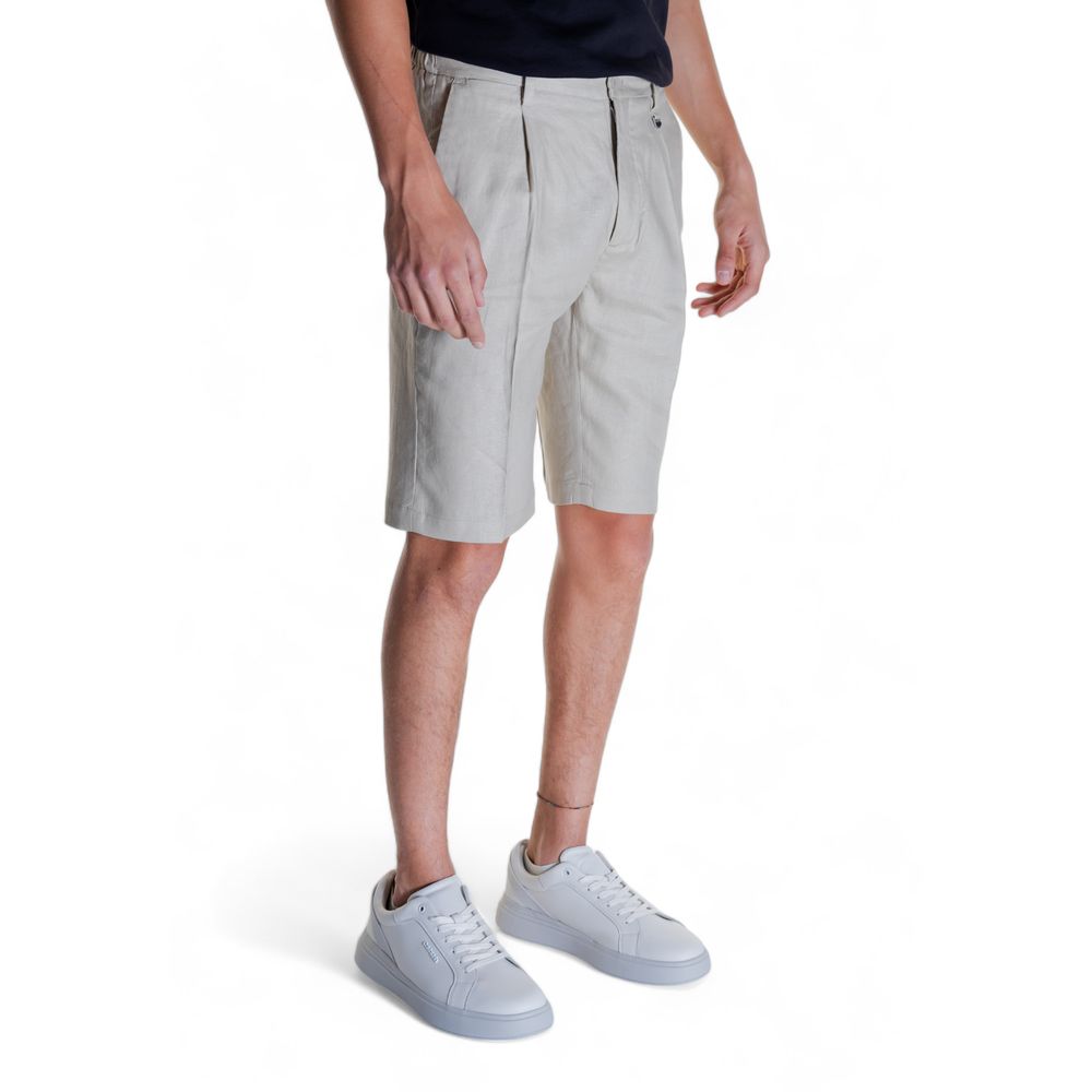 Antony Morato Bermuda van beige linnen