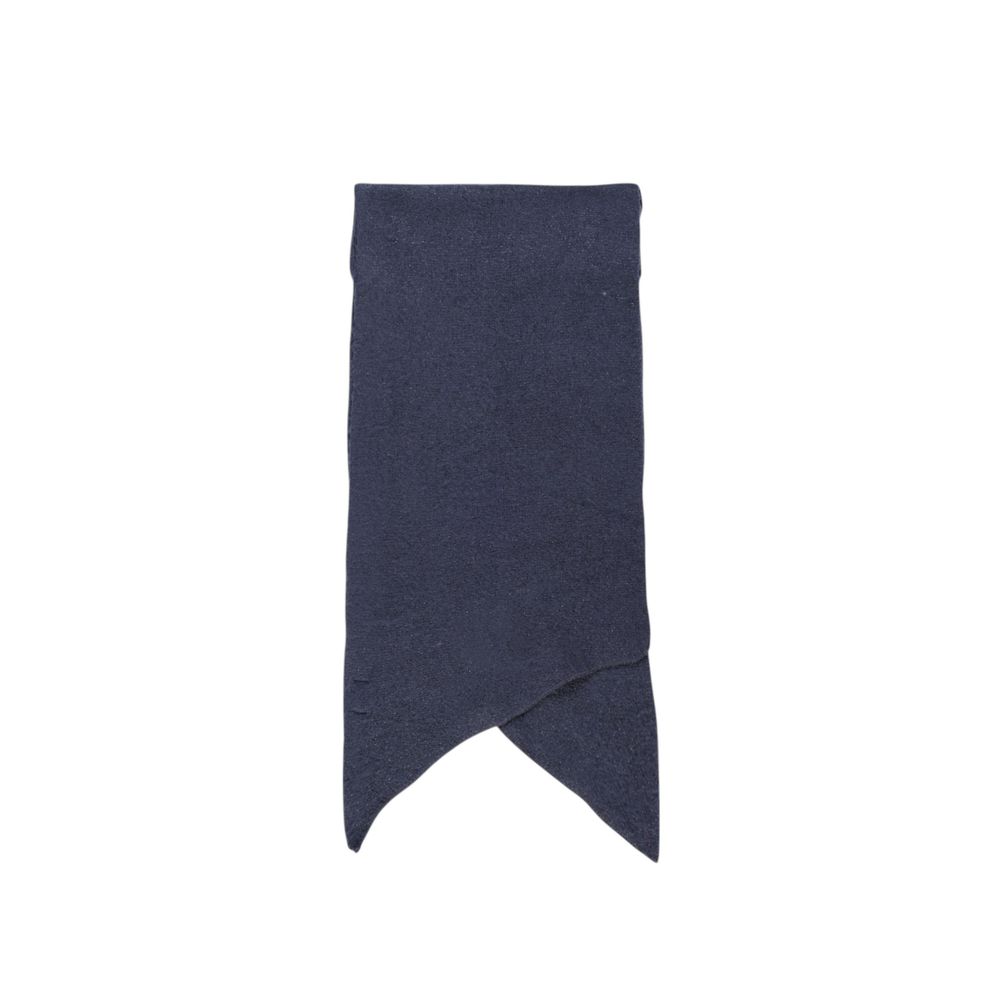 Pieces Pcpyron Long Lurex Noos Écharpe Bleue en Polyester Recyclé