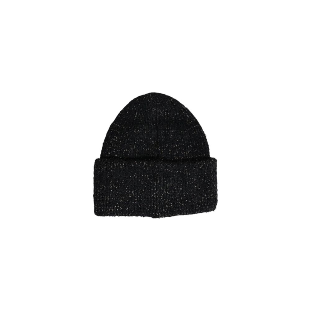 Pieces Black Pcpyron Lurex Hood Noos Beanie - Sustainable Style