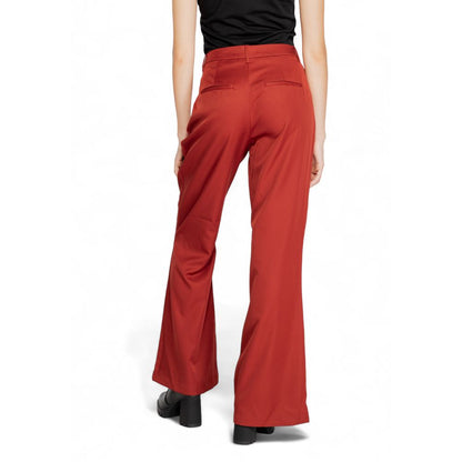 Pantalon en polyester rouge Vero Moda