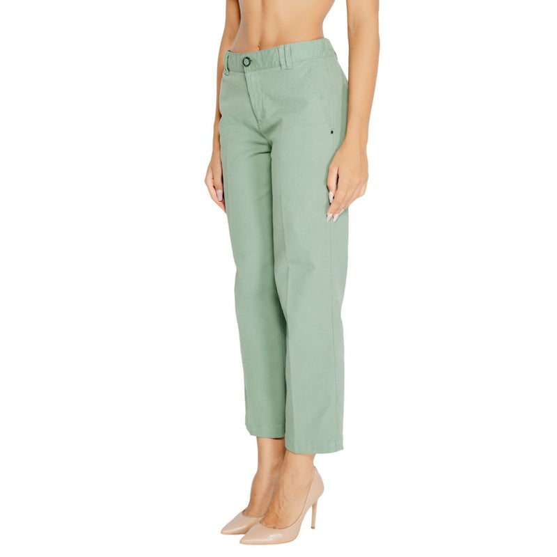 Street One Turquoise Cotton Pant - Elegant Chino Trousers