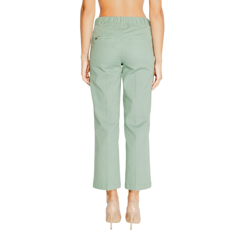 Street One Turquoise Cotton Pant - Elegant Chino Trousers