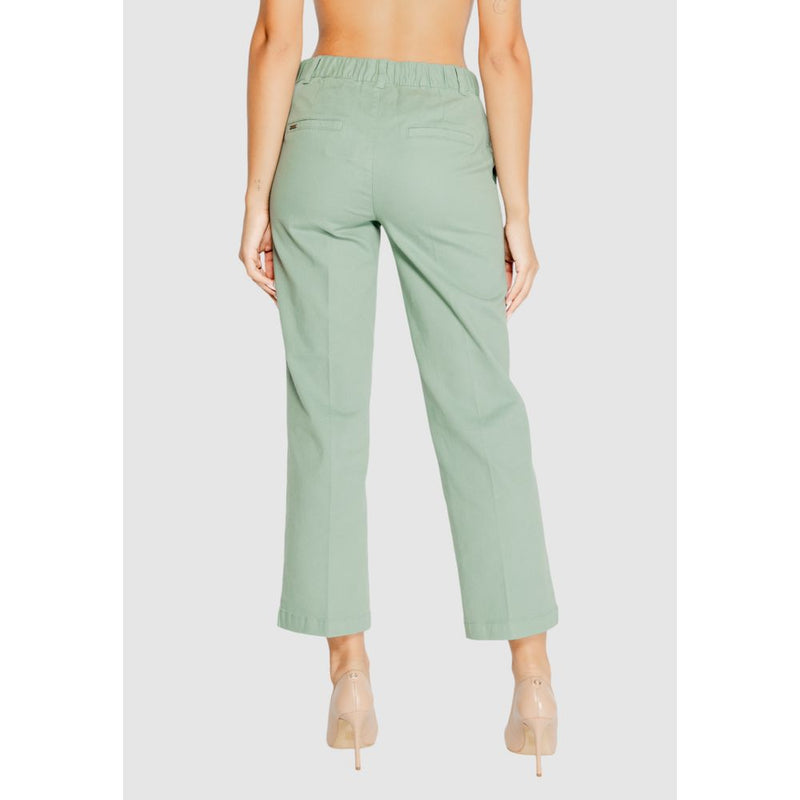 Street One Turquoise Cotton Pant - Elegant Chino Trousers