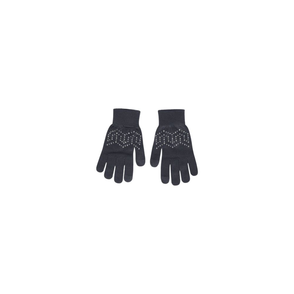 Pieces Gray PCNASMINE Sequin Gloves - Eco-Friendly Elegance