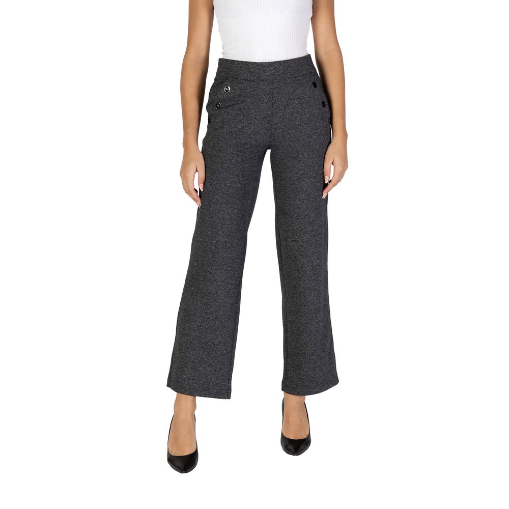 Street One Black Palazzo Pants for Women - Model 378116