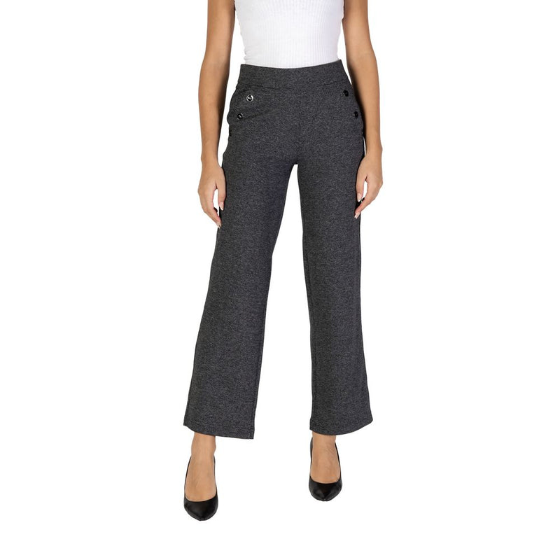 Street One Black Palazzo Pants for Women - Model 378116