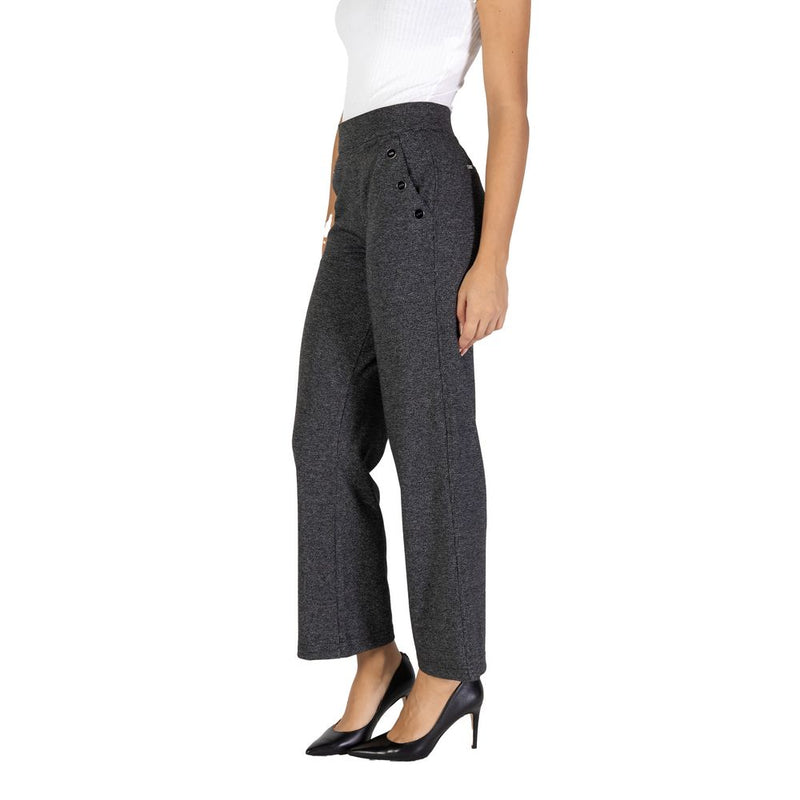 Street One Black Palazzo Pants for Women - Model 378116