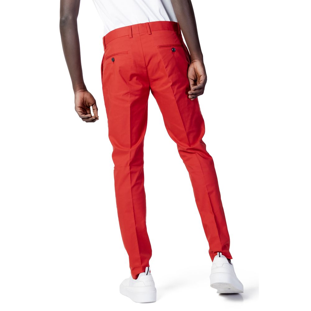 Pantalon en coton rouge Antony Morato