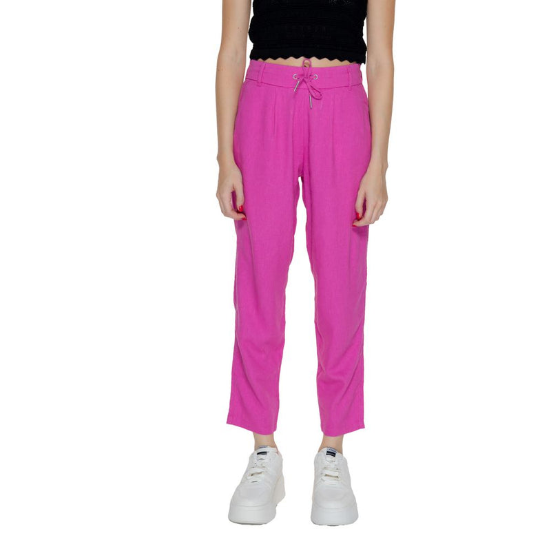 Only Multicolor Linen Pant - Women's Comfortable Trousers