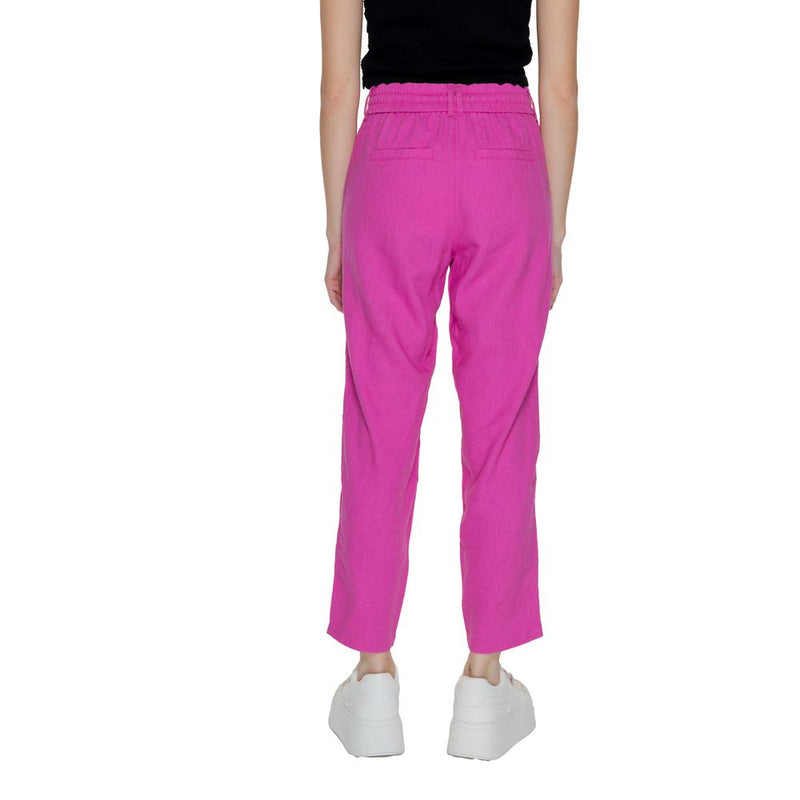 Only Multicolor Linen Pant - Women's Comfortable Trousers