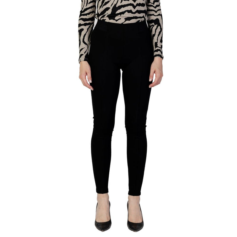 Only ONLTIA LIFE HW ELA Black Viscose Leggings