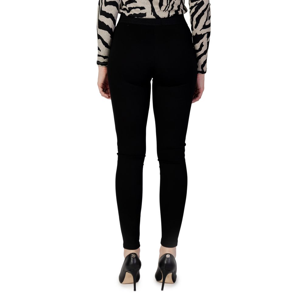 Only ONLTIA LIFE HW ELA Black Viscose Leggings