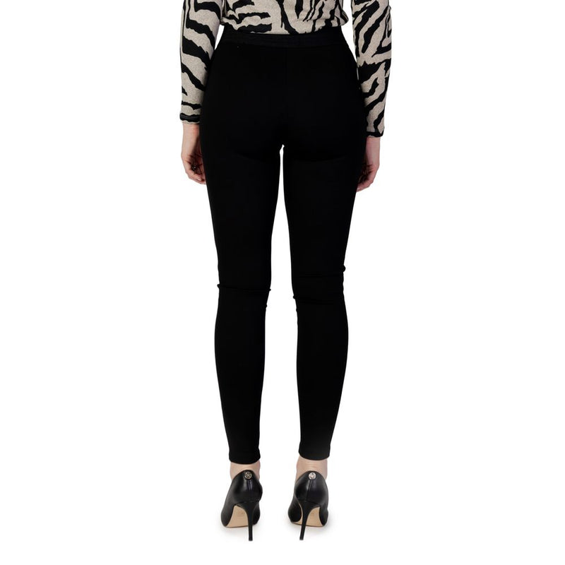 Only ONLTIA LIFE HW ELA Black Viscose Leggings