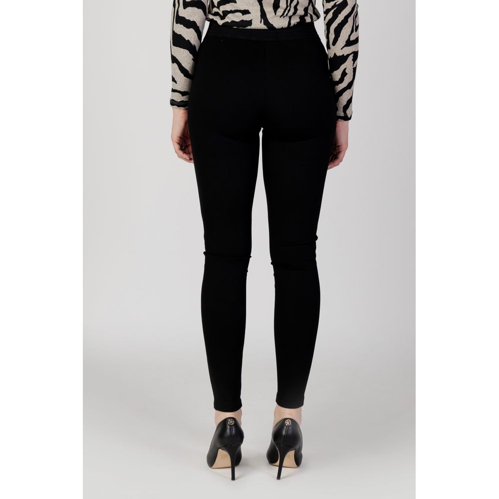 Only ONLTIA LIFE HW ELA Black Viscose Leggings