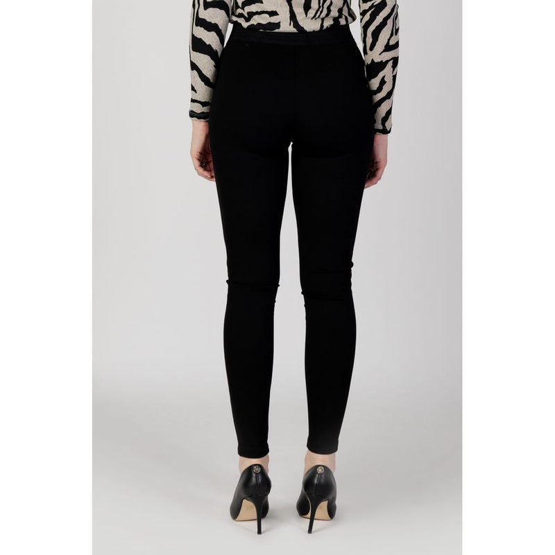 Only ONLTIA LIFE HW ELA Black Viscose Leggings