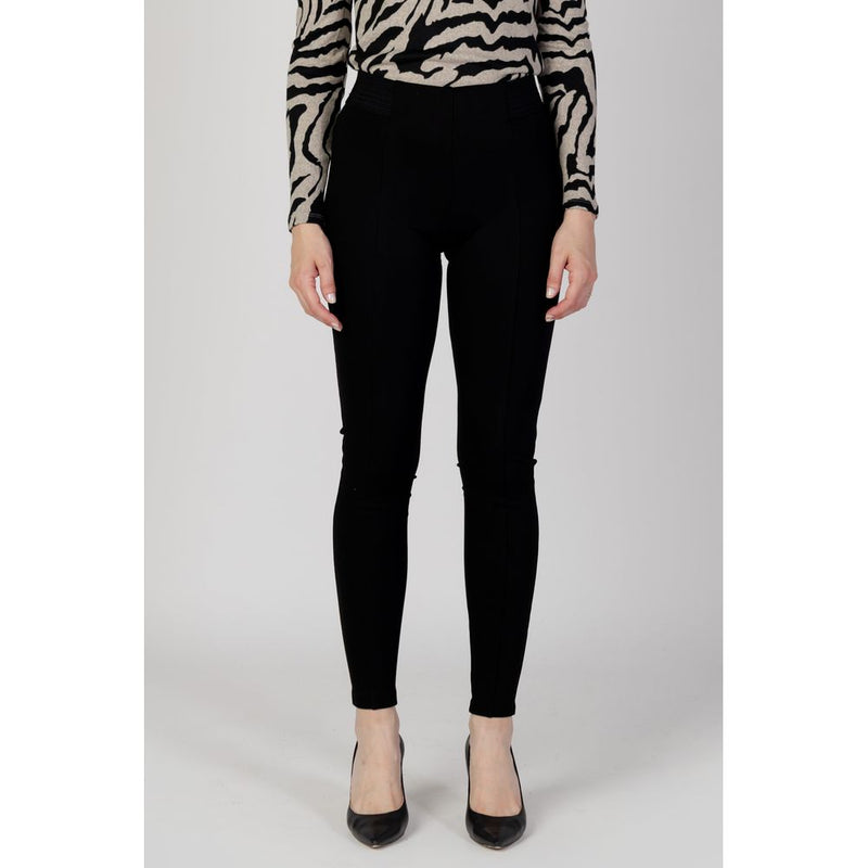 Only ONLTIA LIFE HW ELA Black Viscose Leggings