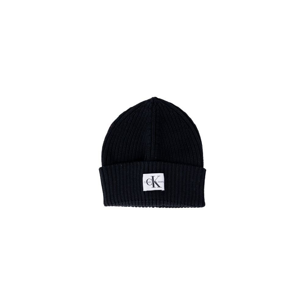 Calvin Klein Jeans K60K611030 Black Wool Beanie for Women