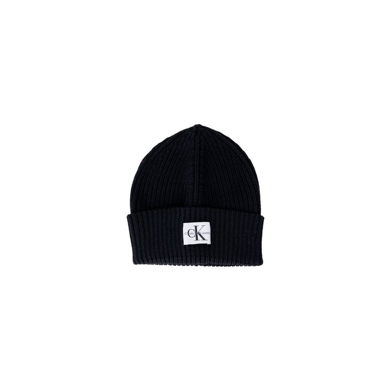 Calvin Klein Jeans K60K611030 Black Wool Beanie for Women