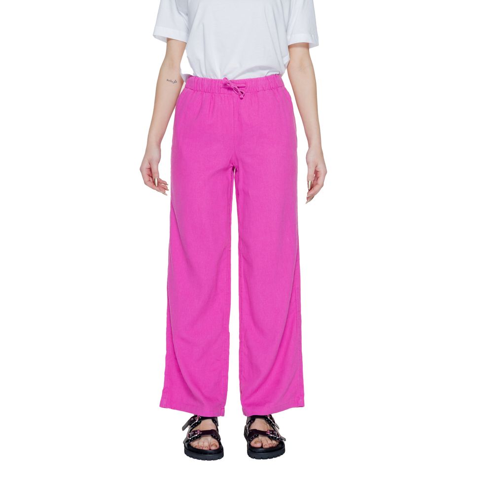 Only Onlcaro Mw Pink Linen Pant - Comfortable & Stylish Women's Wear