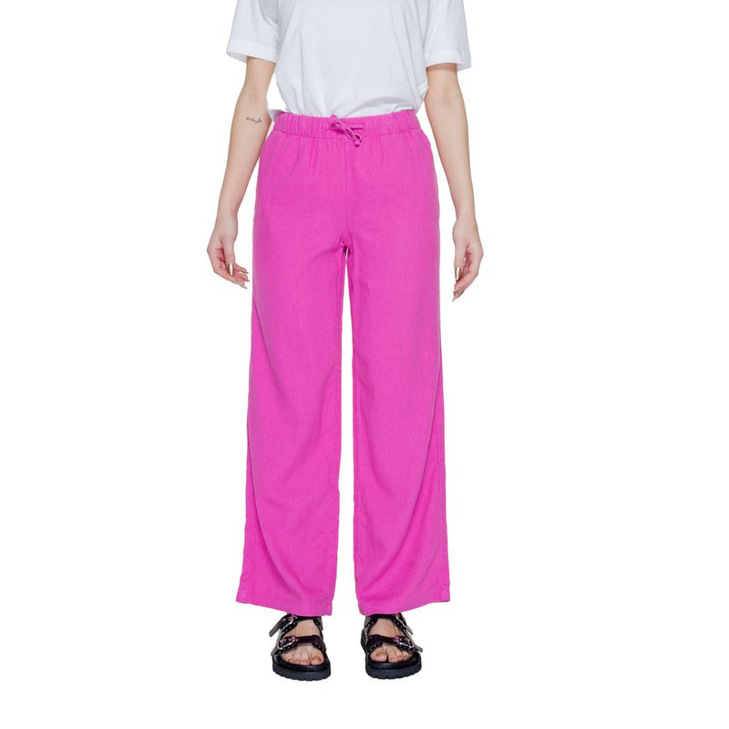 Only Onlcaro Mw Pink Linen Pant - Comfortable & Stylish Women's Wear