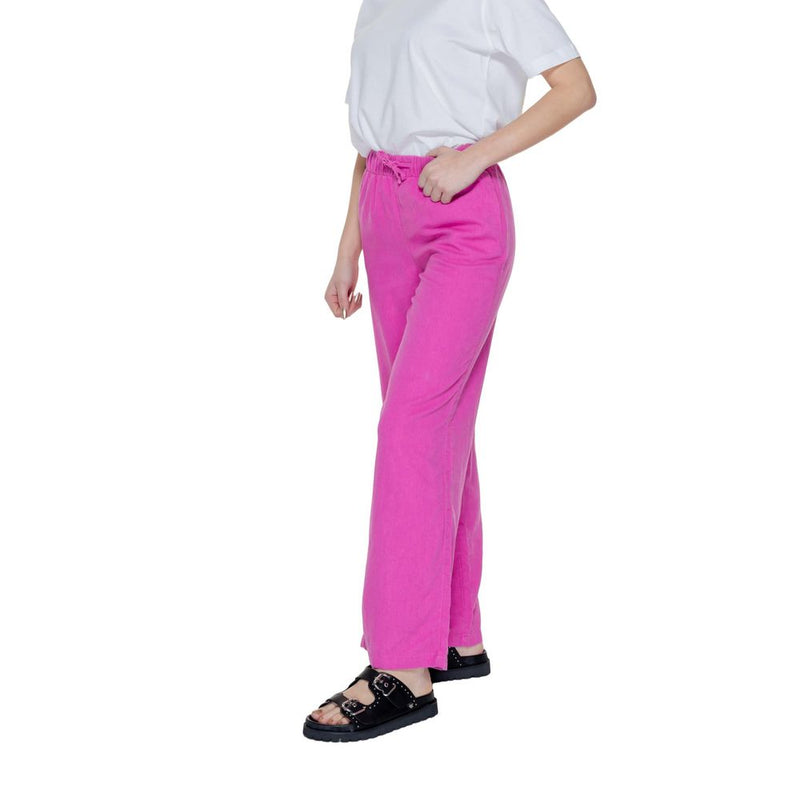 Only Onlcaro Mw Pink Linen Pant - Comfortable & Stylish Women's Wear